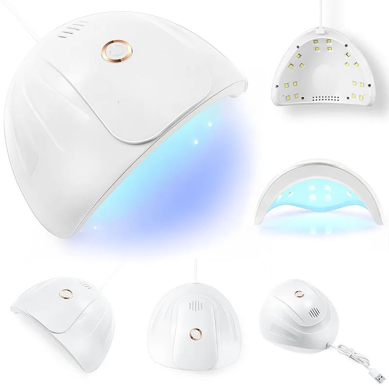 UV nail drying lamp with automatic sensor 18 UV LED lamps suitable for all gel professional ergonomics foot nail treatment equipment 241018