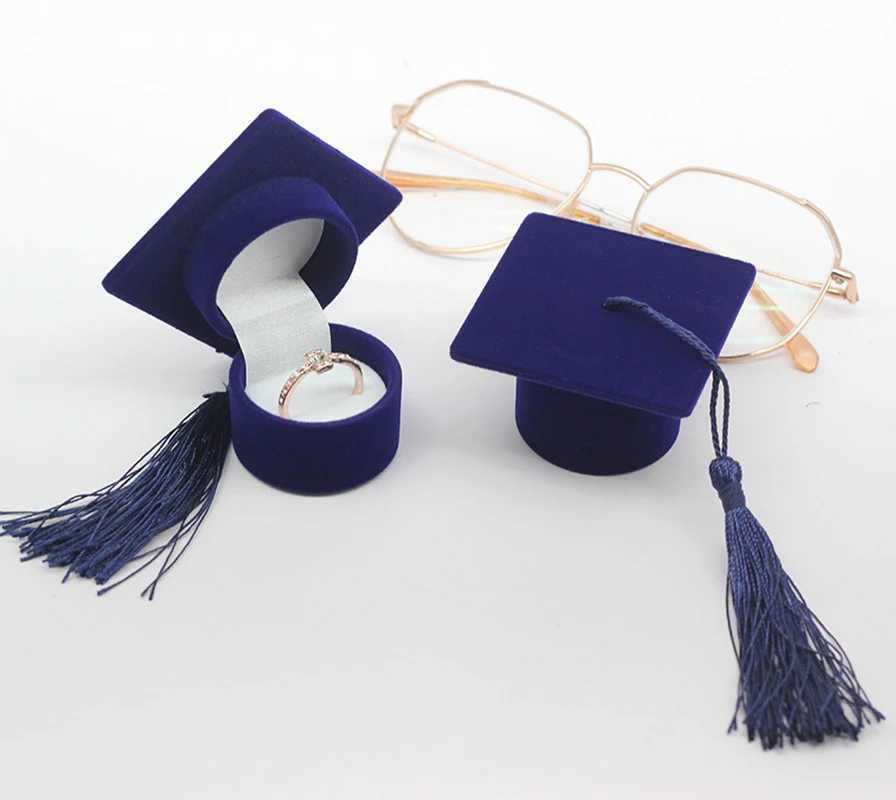 Doctors hat shaped ring box personalized earrings jewelry storage graduation gift packaging suggestion ring box organizer wholesale W241019