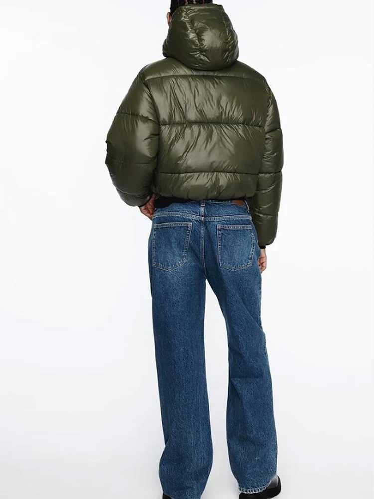 Women's Down Parkas Winter New Eomen Warm Puff Jacket CottonThick Warm Autumn Womens Hooded Sled Pocket Loose Oversized Coat Y241019ZXGP