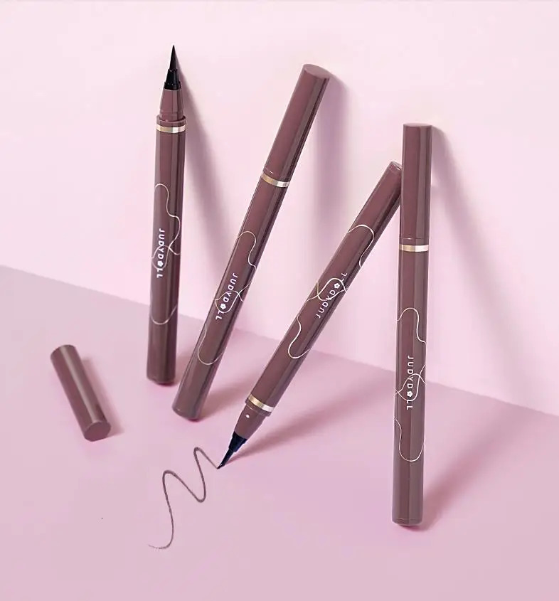 Judydoll a black liquid eyeliner pen waterproof for 24 hours long time smooth eye makeup superfine eyeliner pen 241018