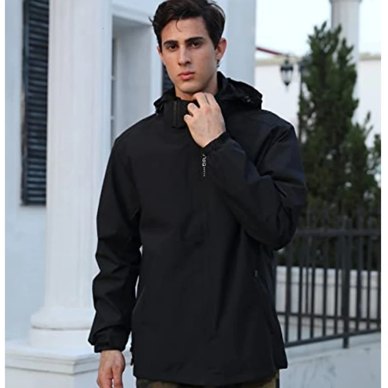 Autumn clothing jacket mens plus size jacket mens waterproof hooded sweatshirt oversized windproof jacket camping sweater hiking jacket 241007