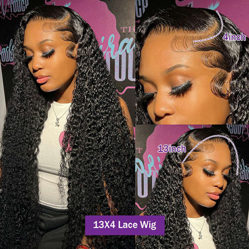 Wave Transparent Water Lace Front Wig Human Hair Deep x Frontal Wigs For Women X Wet And Wavy Closure al s