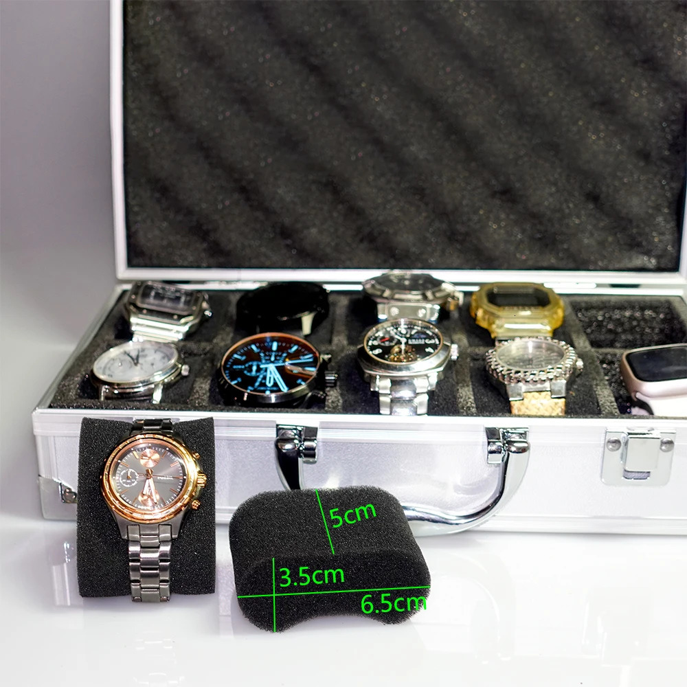 10 Girls Luxury High Quality Watch Boxes Aluminum Alloy Product Pattern Storage Clock Box Collection Display Gift Box 241018