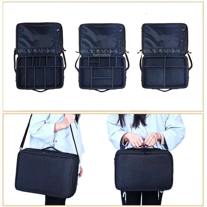 New Makeup Bag For Travel Outing Portable Professional Large Capacity Multifunction Tattoo Tool Women's Cosmetics Case