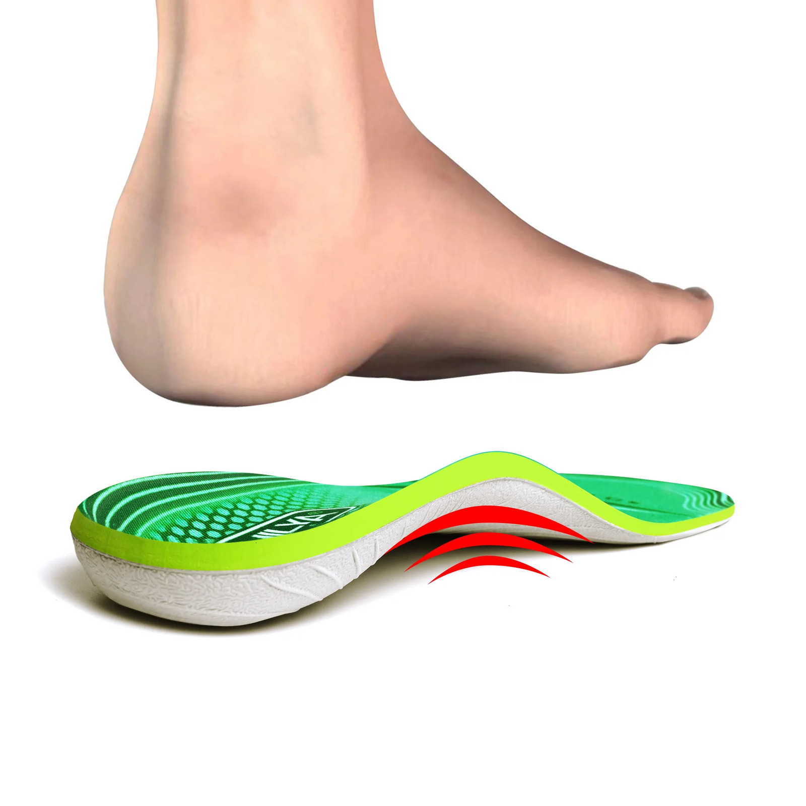 IFitna Plantar Fasciitis Relief Orthopedic Insole Flat Feet High Arch Support Metatarsal Pain Insert Men Wome Standing All Day 241019