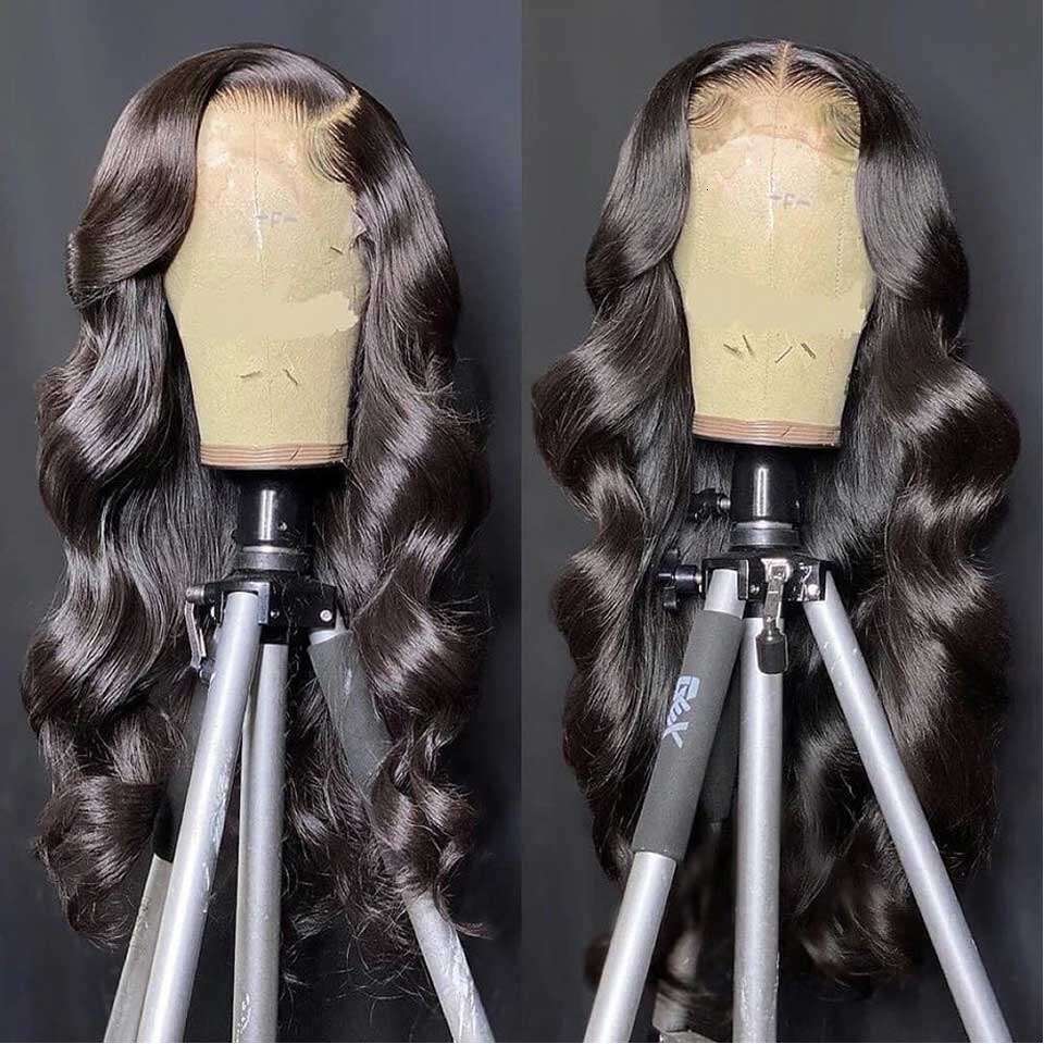 Front x Lace Human Hair Wigs Brazilian Body Wave Wig HD Frontal For Women Closure al