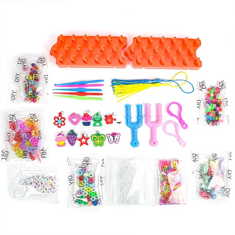 15000 Rainbow Luminous Rubber Band Set Suitable for Childrens Puzzle DIY Hand Woven Rubber Band Luminous Bracelet Weaving Machine 241018