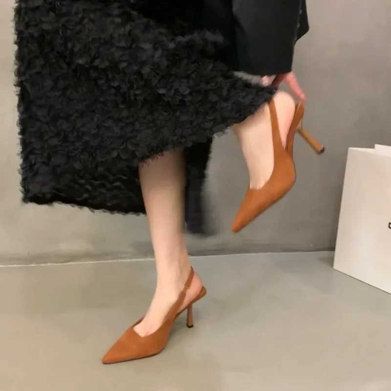 Womens High Heels Summer Sexy Pointed Toe Thin Heel Strap Shoes Womens Sandals Party Dress Womens High Heels Y241019