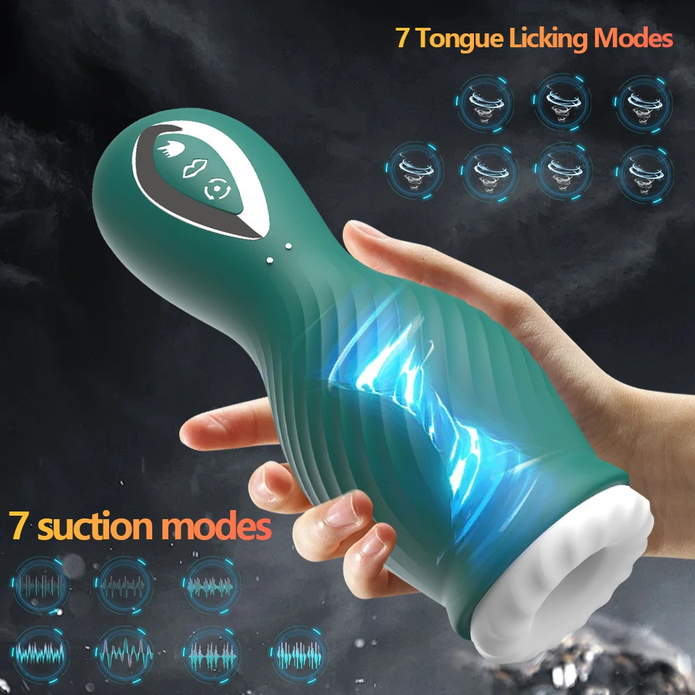 Masturbator for Men Automatic Sucking Male Pussy Oral Vaginal Penis Vibrator Sex Toy for Men Masturbation Cup Blowjobs Machine 241010