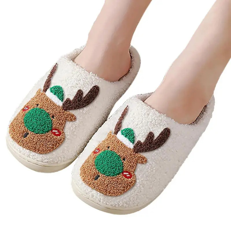 Christmas sliders reindeer cute sliders for women reindeer men women Christmas style sliders for adults 241018