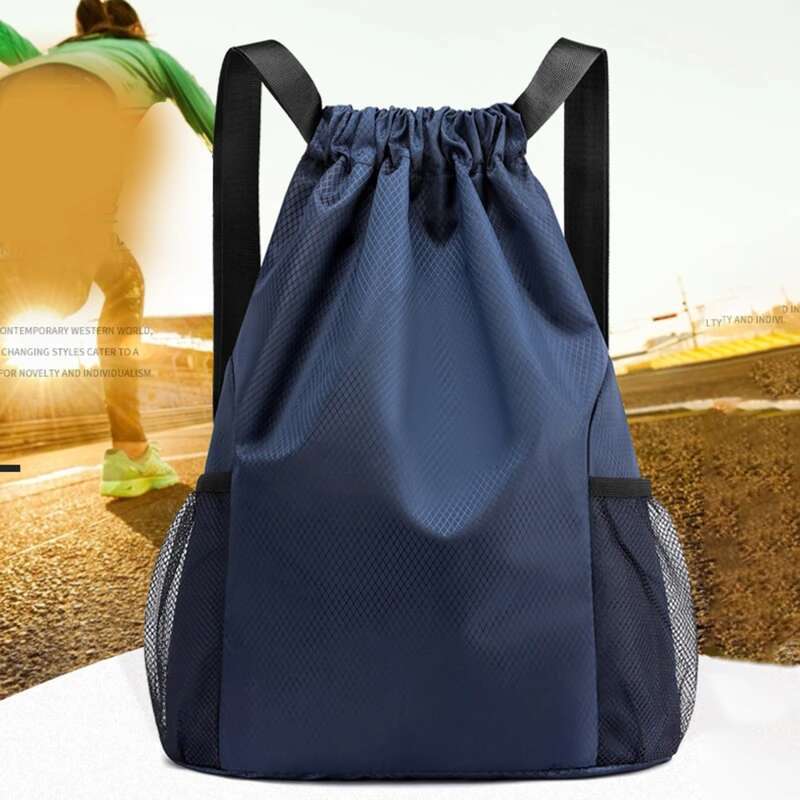 Fiess Travel Outdoor Sports Drawstring Backpack Large Capacity Gym Swimming Beach Basketball Bag
