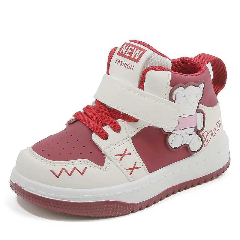 Athletic Outdoor 2024 New Childrens Sports Shoes Boys Fashion Board Shoes Dent Sports Shoes Girls Casual Shoes Outdoor Apartments Autumn Childrens Sho