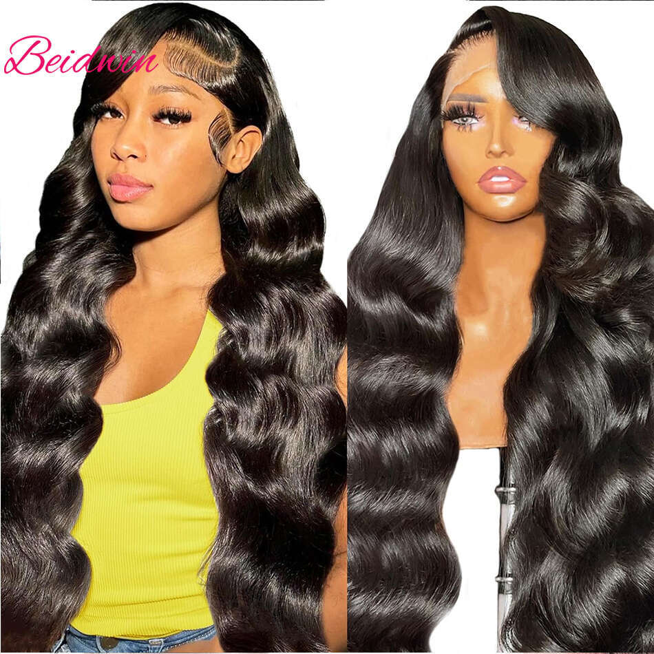 Body Wave Wigs Front Pre Plucked With Baby Brazilian 13x4 Virgin Human Hair Lace Frontal Wig For Women