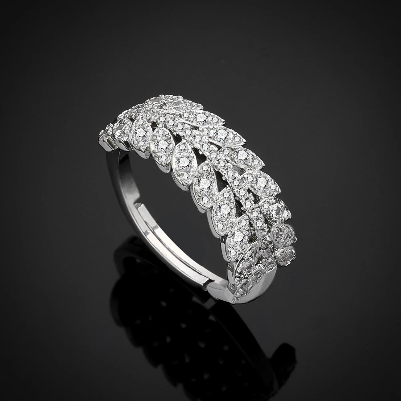 Nigeria 4-piece bridal zirconia jewelry set suitable for womens parties luxurious Dubai Nigeria platinum CZ crystal wedding jewelry set 241018