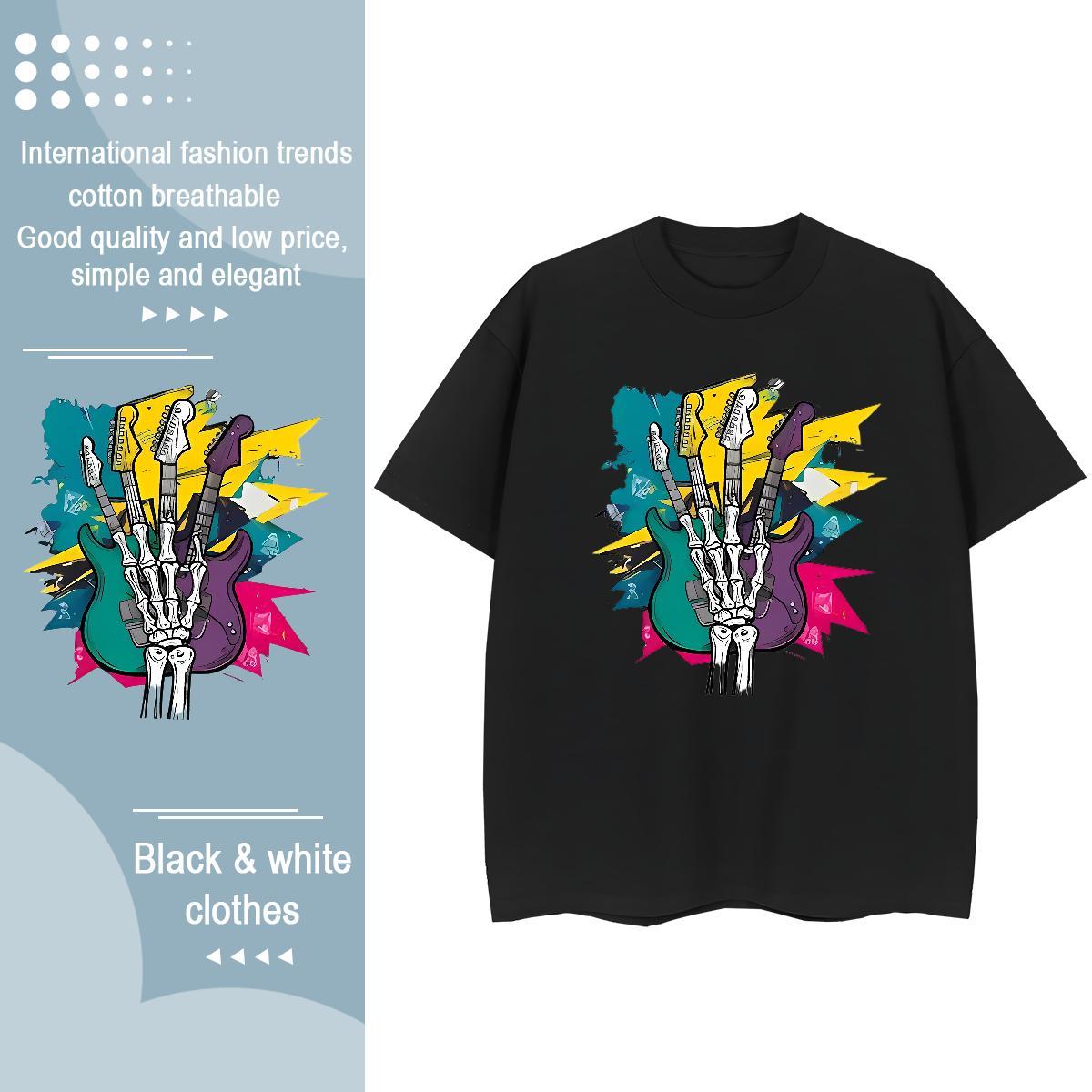 Fashion Women T Shirts 230g 100% Cotton Breathable Crew Neck Hip Hop Street hand Tshirt for Man Woman Loose fit Custom Print Oversized Tops Tees