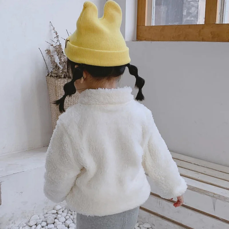 ChildrenS Spring And Winter Plush Coat DoubleSided Cashmere Clothes For Baby Warm Both Men Women 241018
