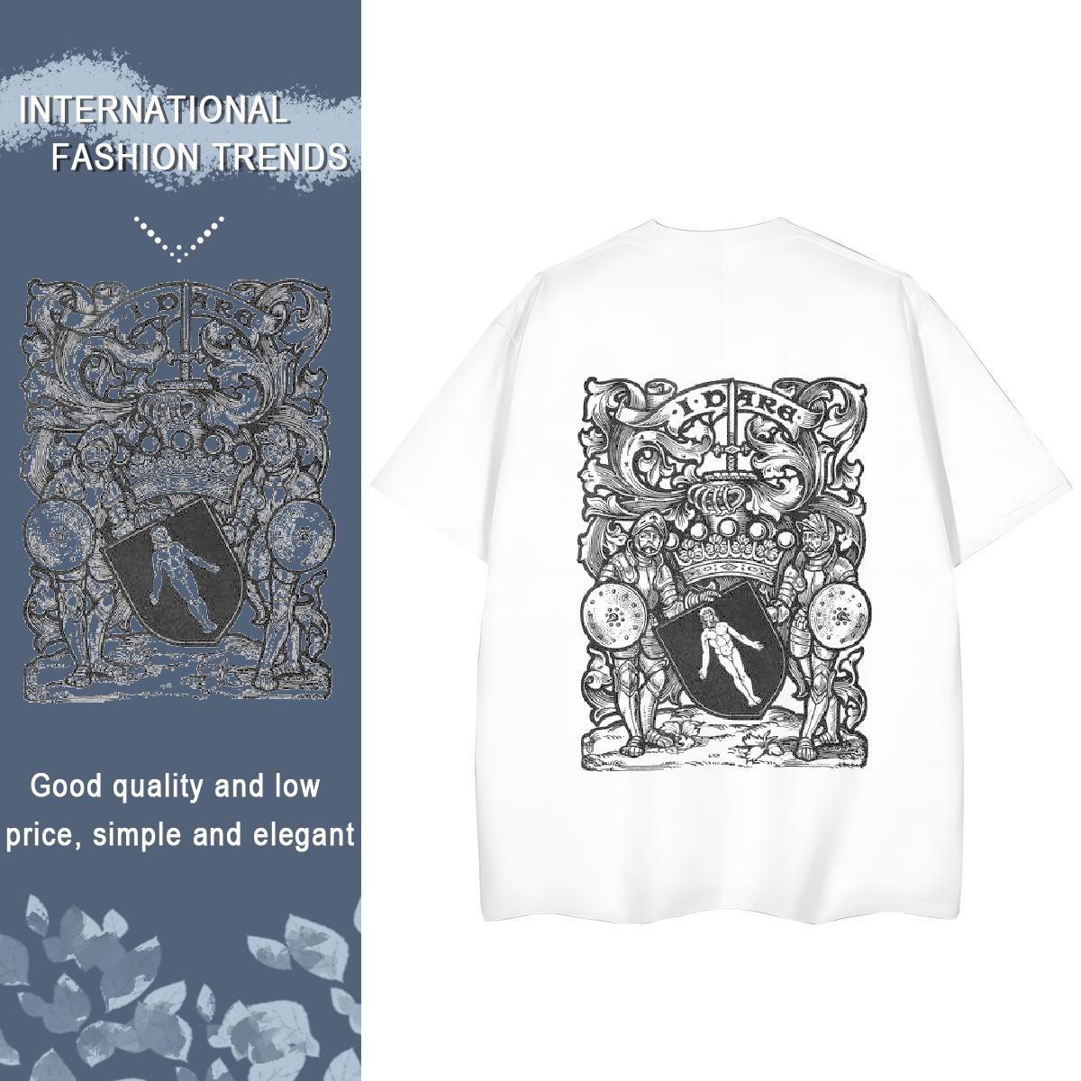 2024 Designer T Shirts Women 230g Pure Cotton Breathable Short Sleeve Sports Street Wear Religion Tshirt for Man Woman Comfortable Plus Size Custom Cl