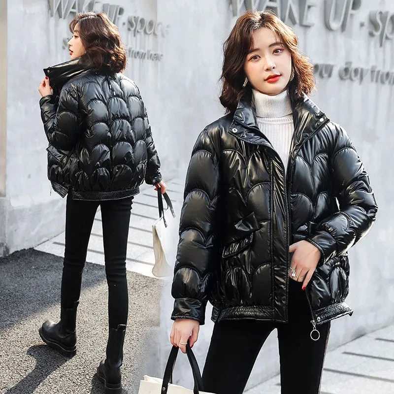 2023 New Winter Coat Women Fashion Parkas Long Sleeve Casual Down Cotton Jackets Warm Parka Snow Wear Coats Outerwear FemaleX241019