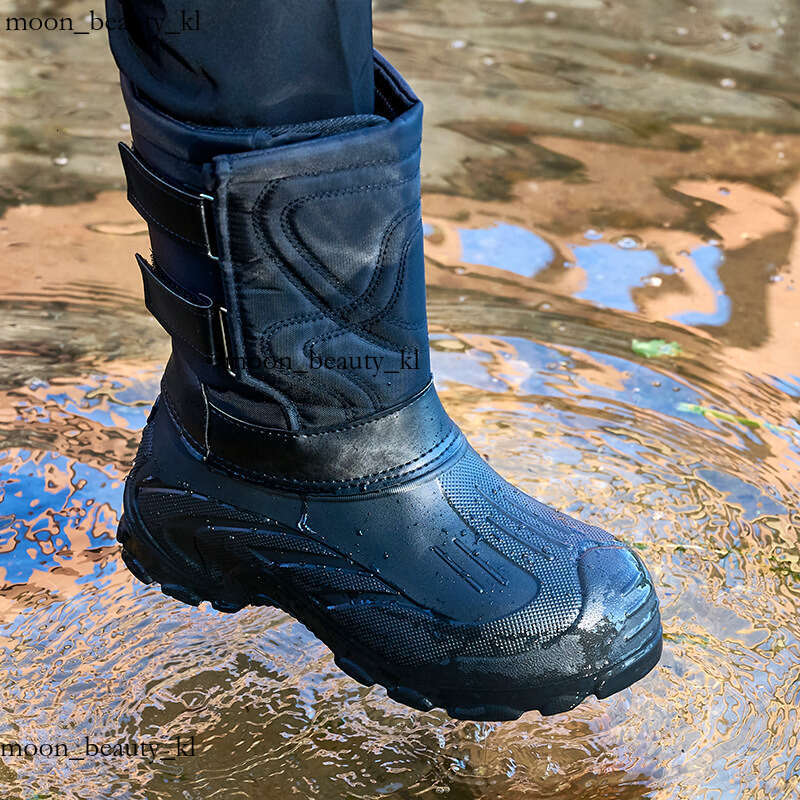 Designer Boot Large Size Cold Resistant Snow Fishing Shoes For Foreign Trade Non Slip Winter Men's Shoes, EVA Waterproof And Plush Thick Inner Li