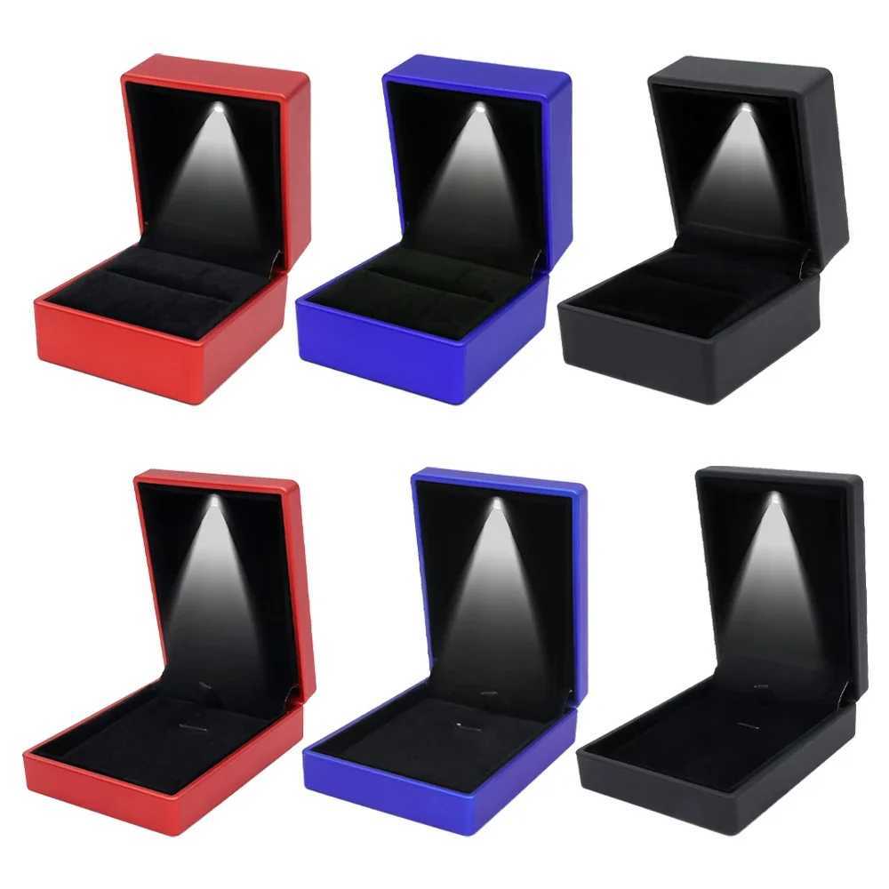 Luxury LED jewelry box ring box with LED lights engagement and wedding ring box pendant earrings display jewelry W241019