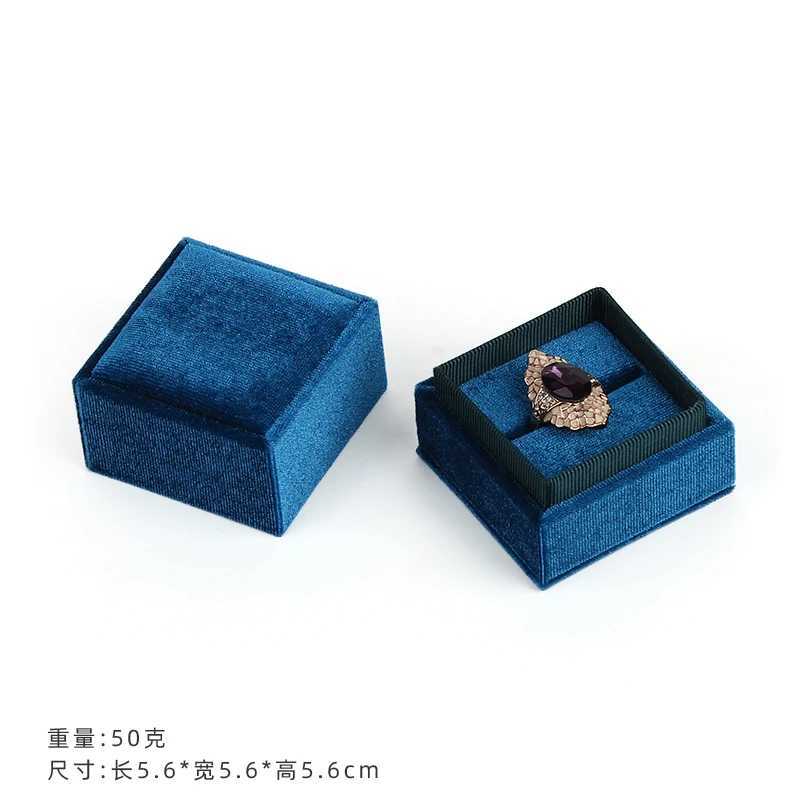 Exquisite handmade vintage velvet pendant necklace box gift box pink ribbon storage ring box jewelry packaging high quality W241019