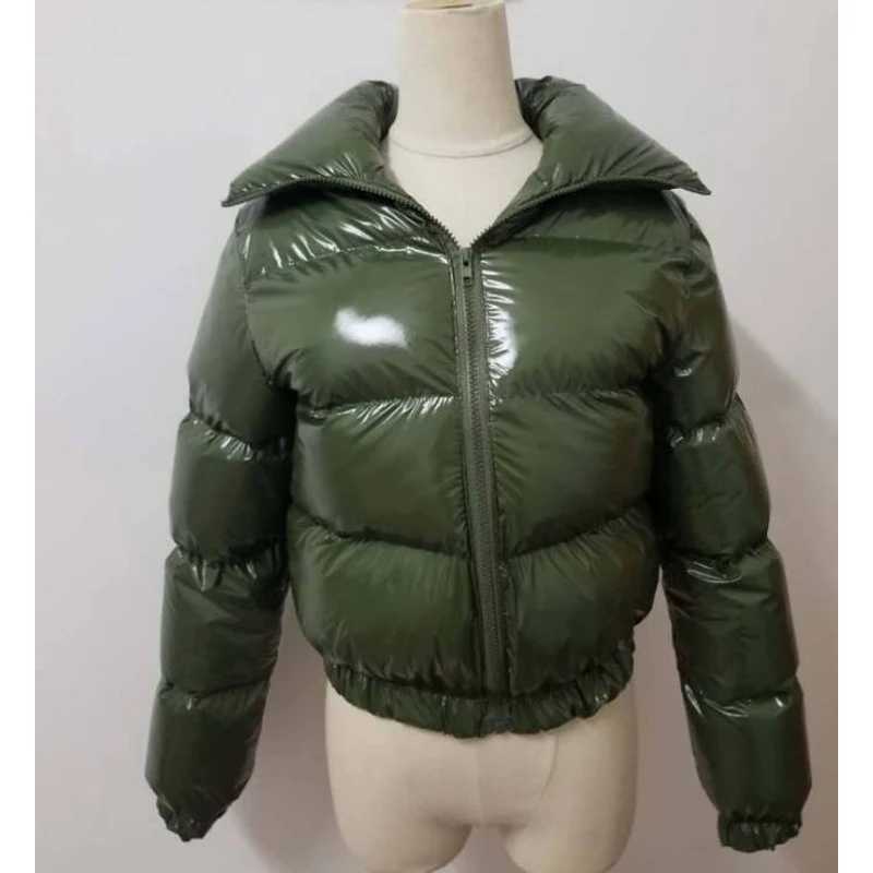 Women's Down Parkas Winter womens inflatable jacket warm bubble windbreaker Parka jacket zipper jacket cute cut Parka Abrigos Mujer Y241019XVZG