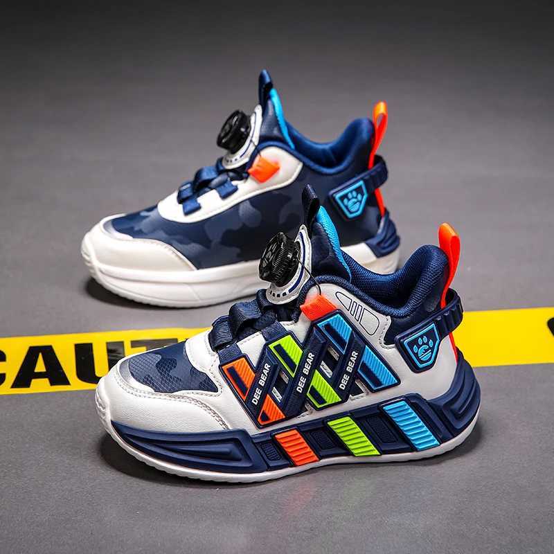 Athletic Outdoor New Boys Basketball Shoes Childrens Shoes PU Leather Autumn Sports Luxury Running Outdoor School Childrens High Top Sports Shoes H241