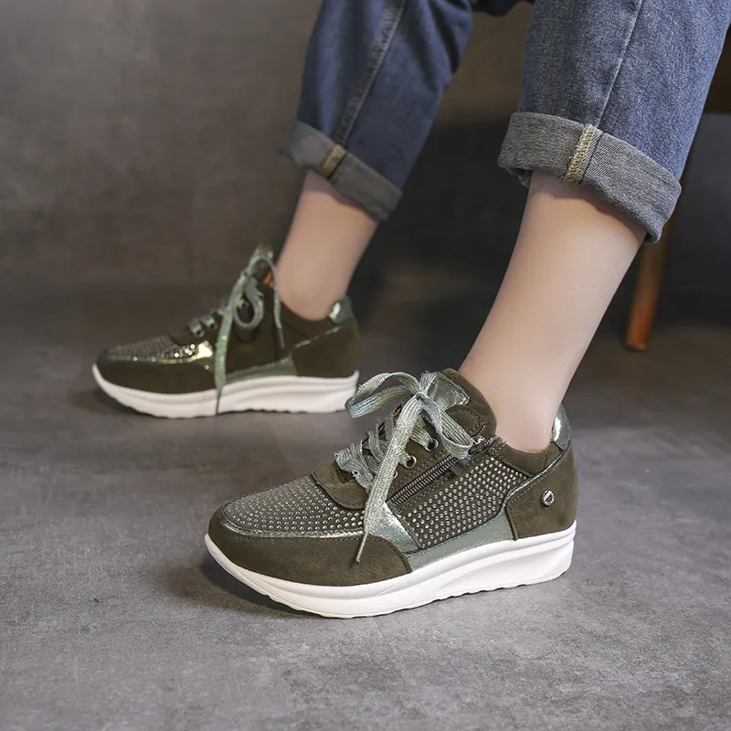 Designer Shoes Women Crystal Sports Fashion Plus Size New Simple Design Sneakers Running Shoes Free Shipping Sneakers Womens