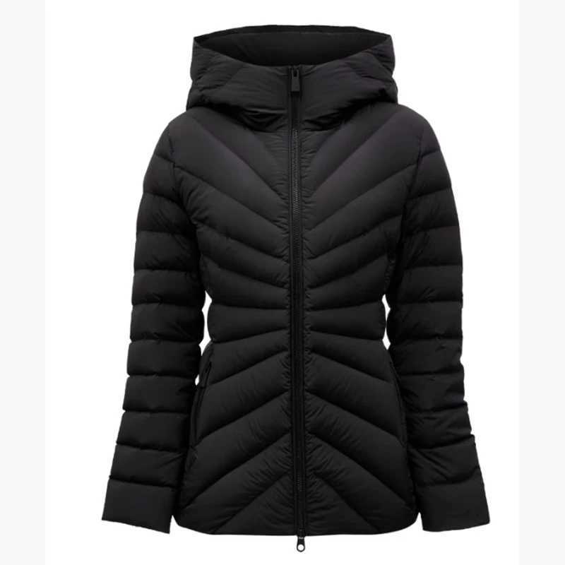 Autumn and winter puffer coat long sleeved hooded zippered down jacket with high quality and low priceX241019