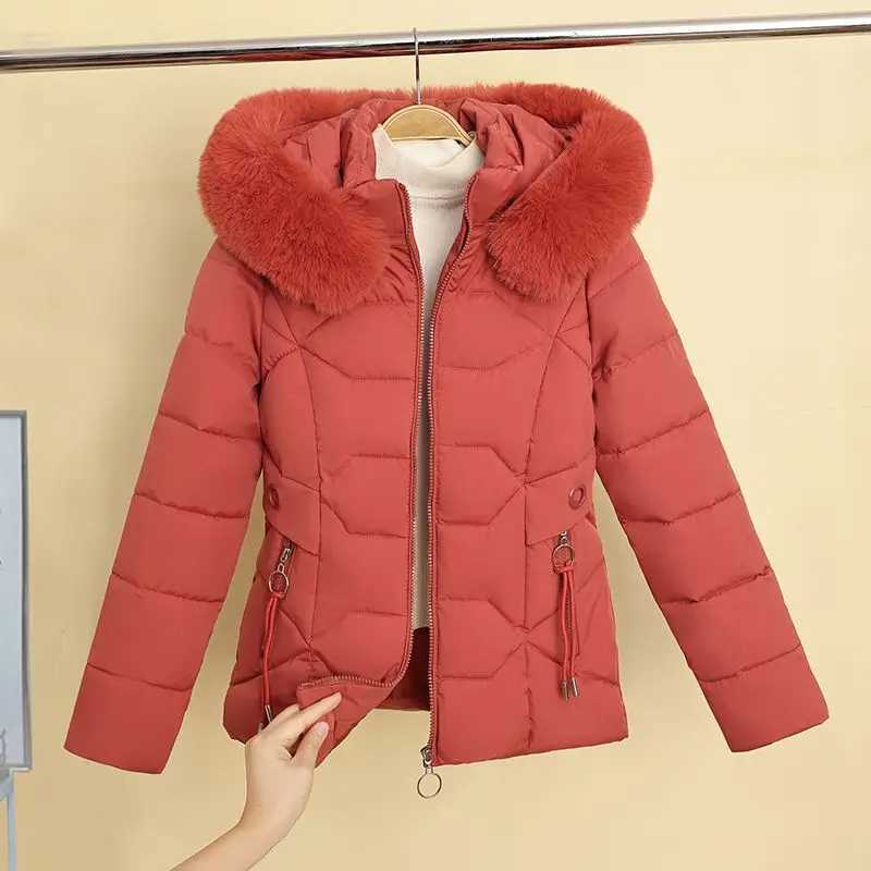 2024 Winter Women Hooded Jacket Coats Long Parkas Female Down Cotton Overcoat Thick Warm Padded Windproof Casual Windbreaker 3XLX241019