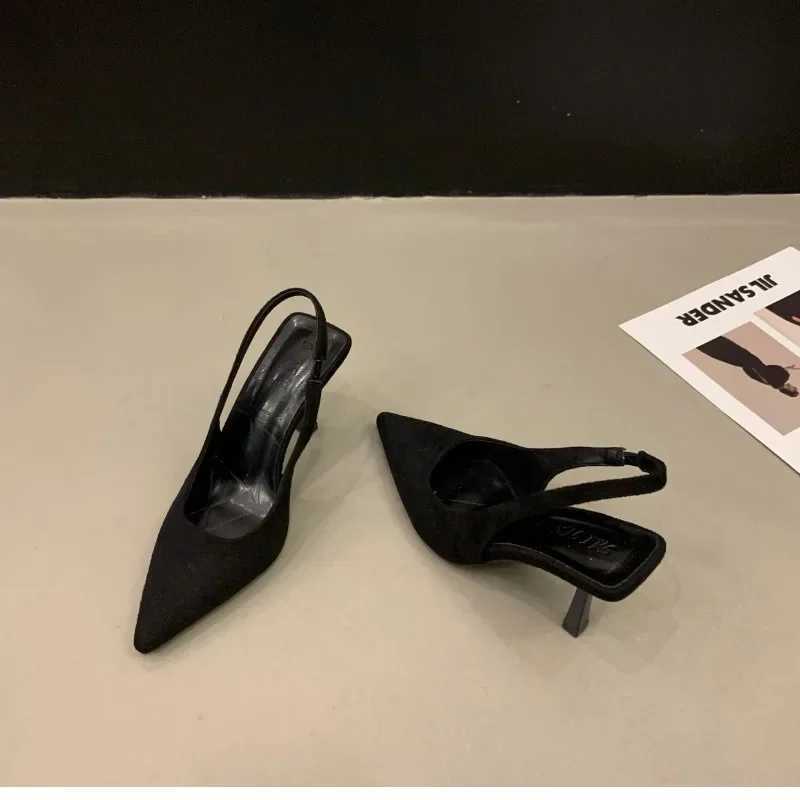 Womens High Heels Summer Sexy Pointed Toe Thin Heel Strap Shoes Womens Sandals Party Dress Womens High Heels Y241019