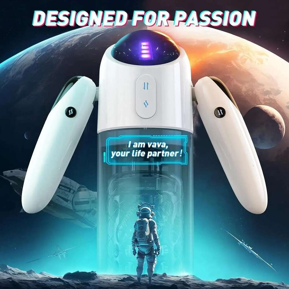 Robot Automatic Thrusting Heating Vibrator Masturbation Real Vagina Sex Toy Male Masturbator with Phone Holder Game Cup for Men