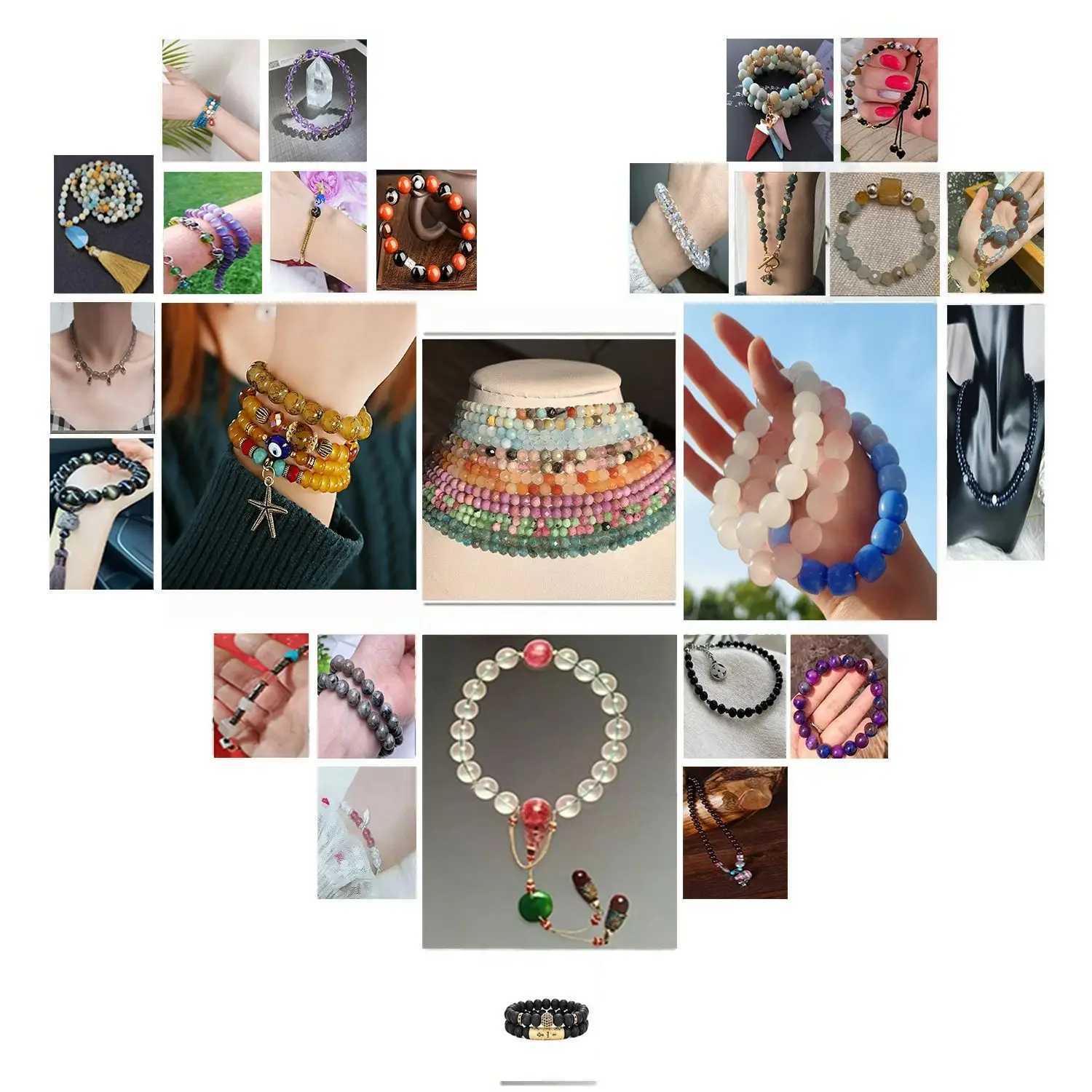 3D floating frame PE film jewelry and gemstone storage box without floating bracket film ring earrings necklace display box W241019