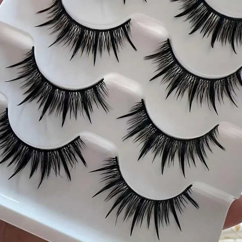 5 pairs of fake eyelashes thick cosplay big eyed fake eyelashes 5 pairs of makeupXJ241019