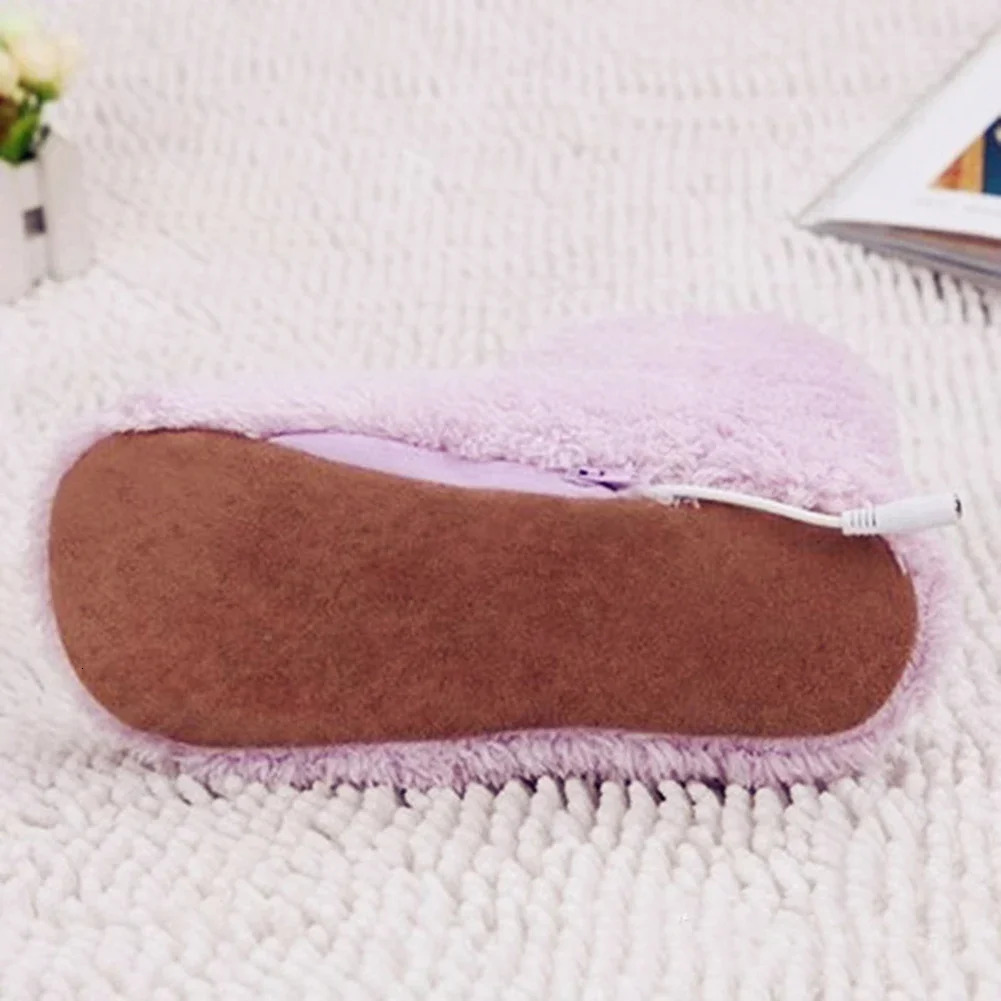 Winter USB electric heating shoes for women comfortable plush feet warm and washable heating shoes indoor and outdoor 241018