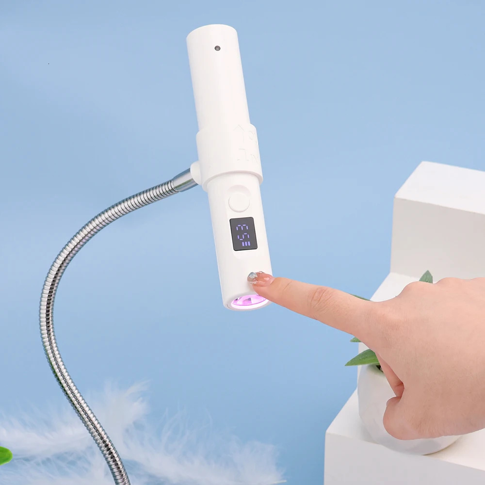 9W touch sensor mini flash LED nail dryer charging Uv LED nail lamp for acrylic gel nail technology for salon 241018