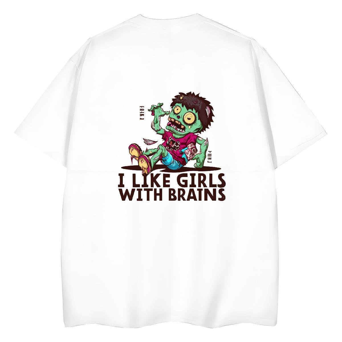 Casual New T Shirt For Woman 100% Cotton 230g Breathable Sports Casual skull Lady T shirt Loose DIY Printed Clothings