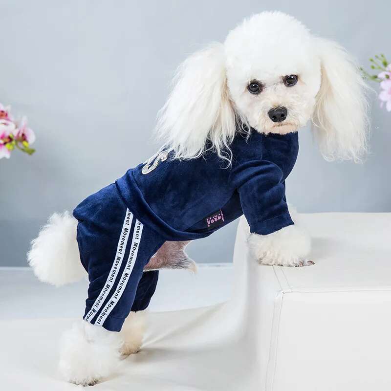 Dog Clothes for Small Dogs Cat Warm Winter Pet Clothing Soft Veet Overalls Puppy Girl Hoodies Jumpsuit Sweatshirt Chihuahua