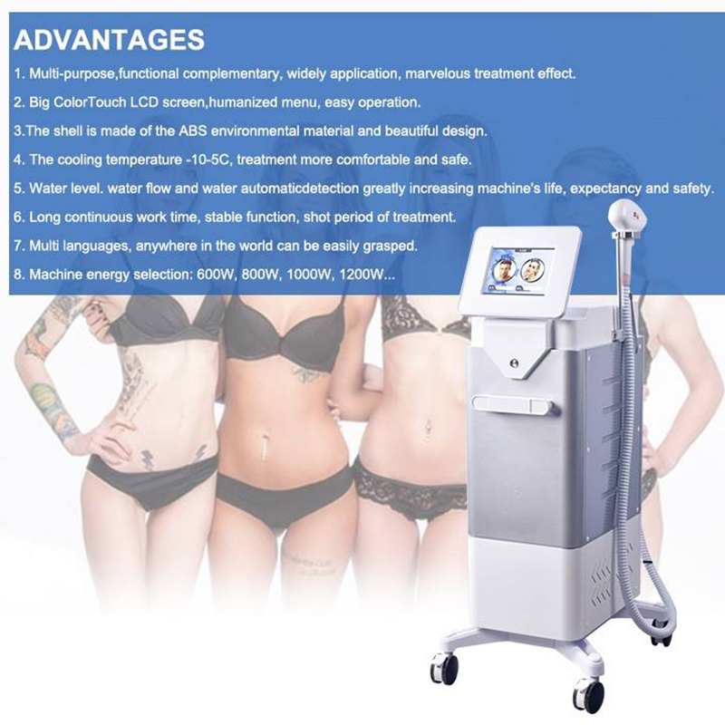 2 IN 1 Ce Approved 808nm Diode Laser Diode Laser Hair Removal 755 808 1064nm Machine Nd-Yag Laser Tattoo Removal Machine