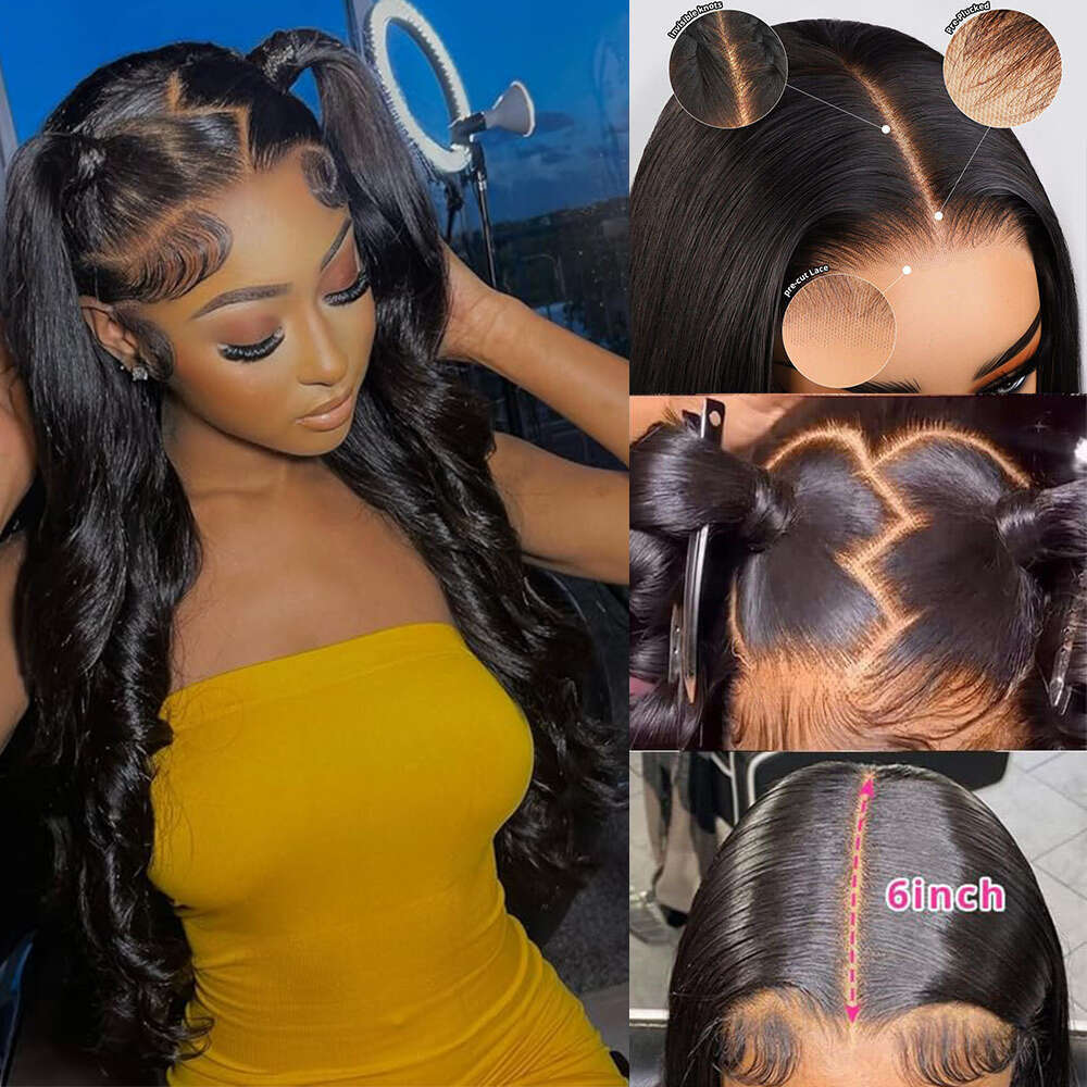 PrePlucked Glueless x Wigs Human Hair Ready to Wear and Go Body Wave HD Lace Frontal Brazilian For Women