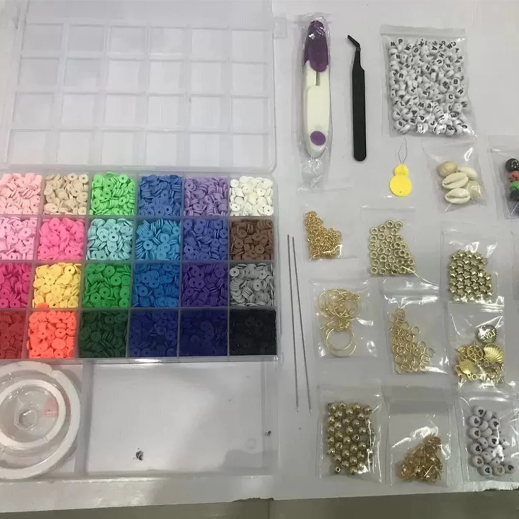 6000 pieces/set of bead bracelets jewelry necklaces pendants bead making 241018