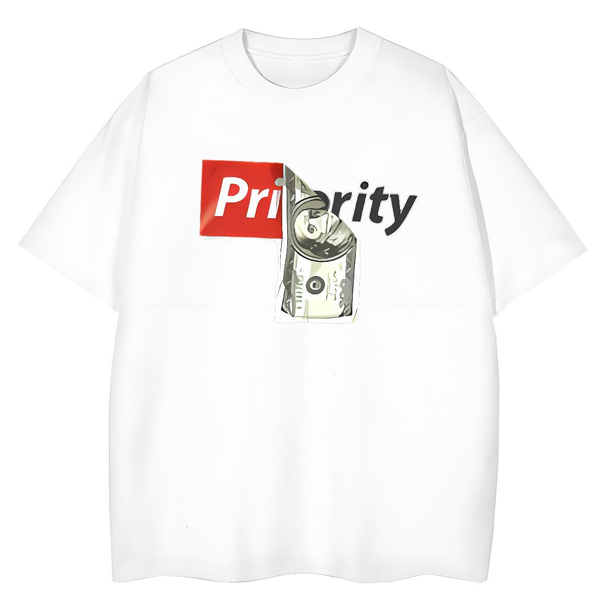 Brand Women T Shirts 230g Pure Cotton O-Neck Short Sleeve Street Casual money Womens Tshirts Nice Cartoon Anime Top Shirts
