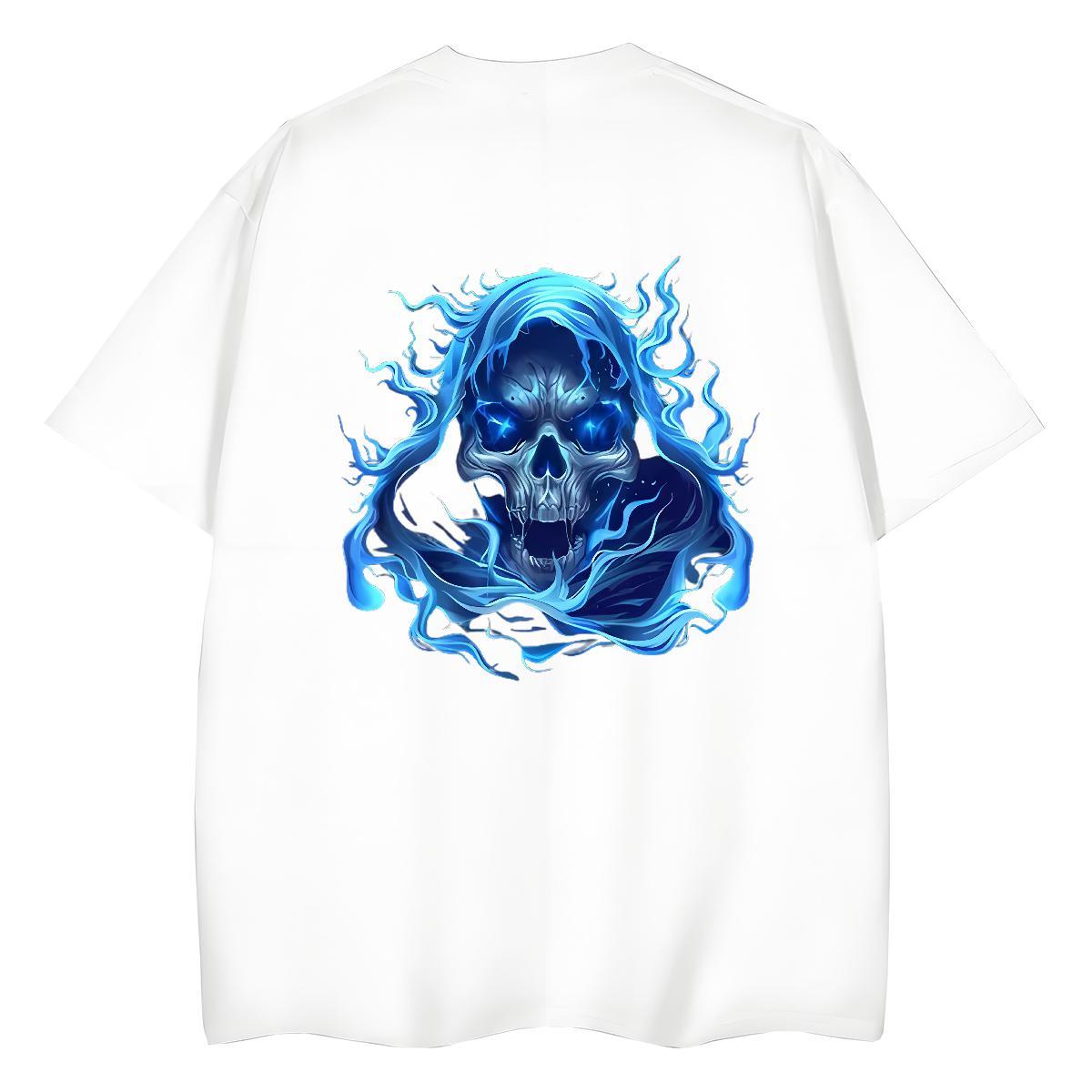 New Arrival Womens T Shirts 230g Pure Cotton Crew Neck Breathable Casual Beach terror Tshirt for Man Woman Loose fit Floral Print Tops Shirt