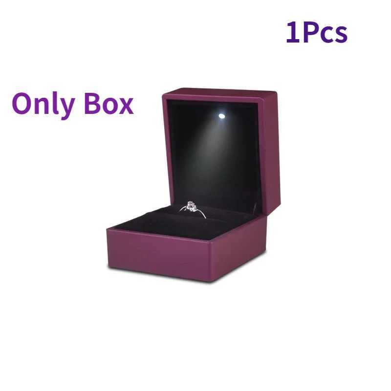 2024 Luxury Ring Box with LED Light Diamond Ring Box Used for Engagement Weddings Valentines Day Birthday Gift Boxes W241019