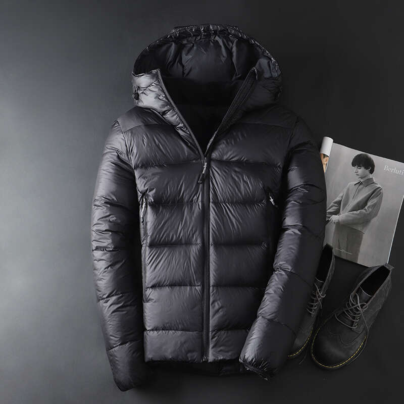 2019 New Harsh Winter White Goose Down Coat Double Hat For Men Thicken Outwear Windproof Hooded Size M-Xxxl