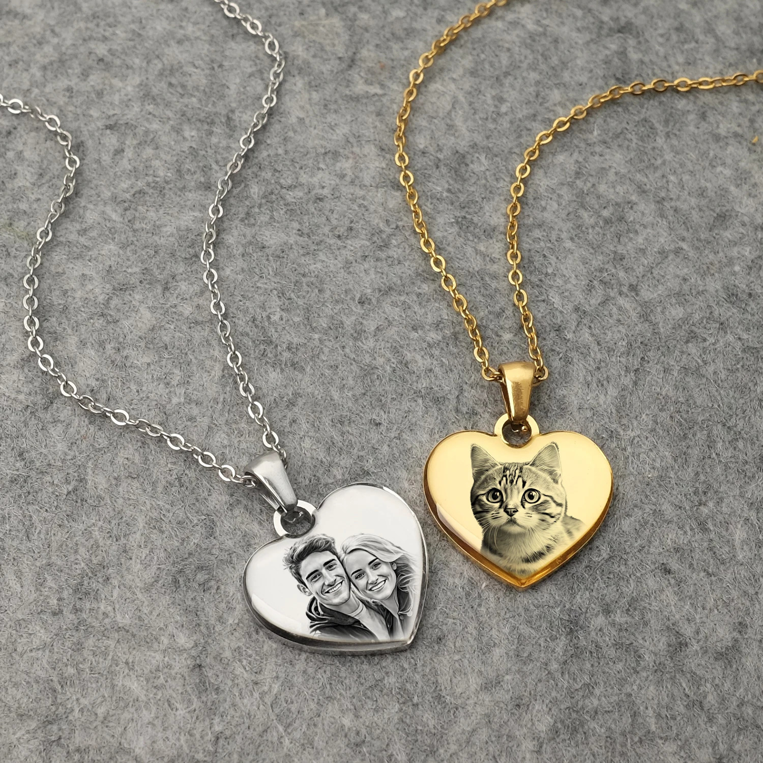 Personalized po necklace for women customized po love pendant customized Valentines Day gift mom gift 241018
