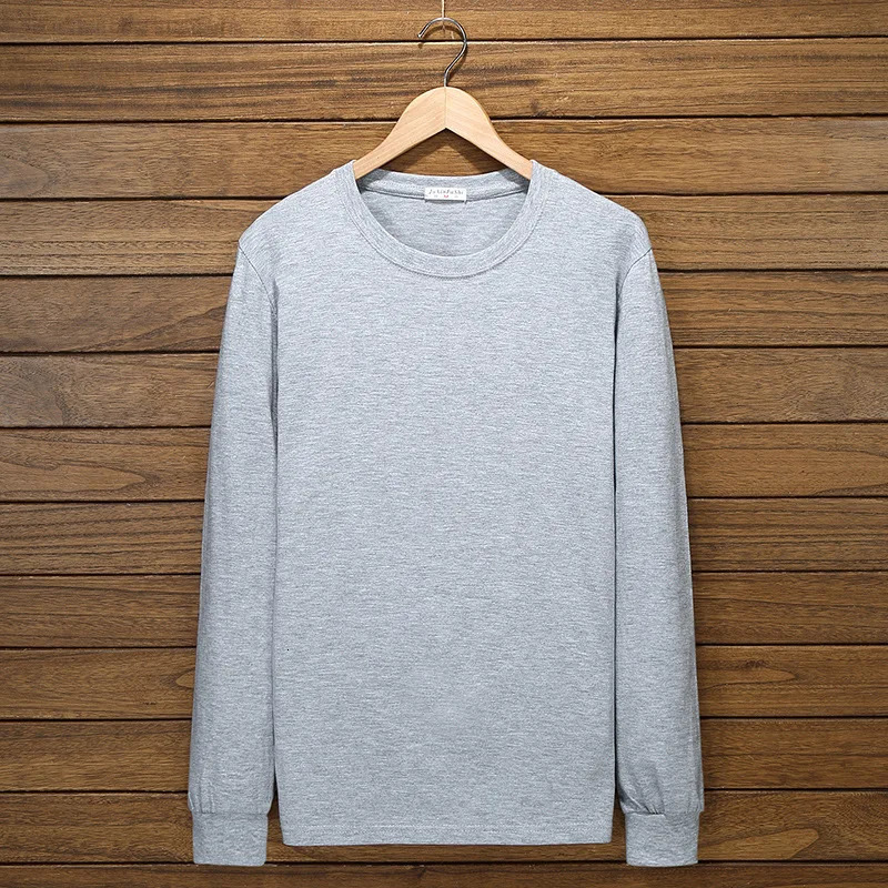 Plus Size Big 8XL 10XL 12XL Mens T-shirt Long Sleeve Autumn Loose T-shirt Cotton Home T-shirt Top 54 52 56 64 68 150KG 160KG 241019
