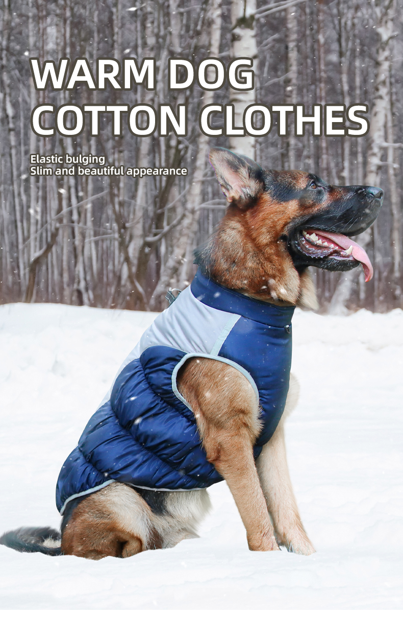 Amazon's best-selling pet winter clothes, windproof pet cotton clothes, large dog clothes, pet clothes