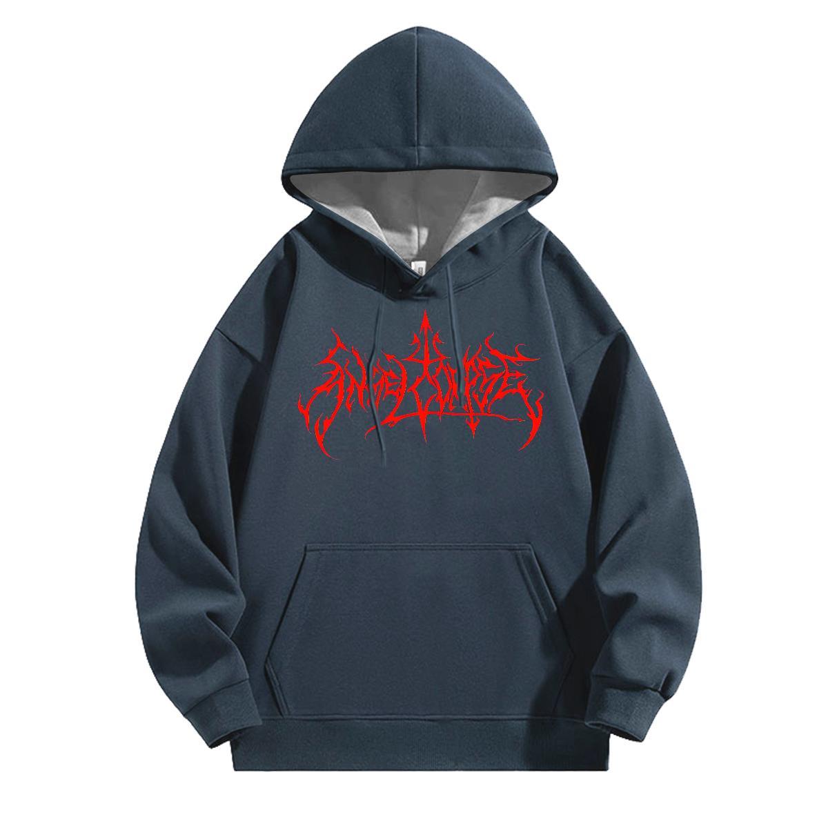 Fashion Casual Unisex Sweatshirts Hooded Collar Long Sleeves Loose Fit Men Hoodie DIY Anime Clothes Hip Hop Street 350g Cotton