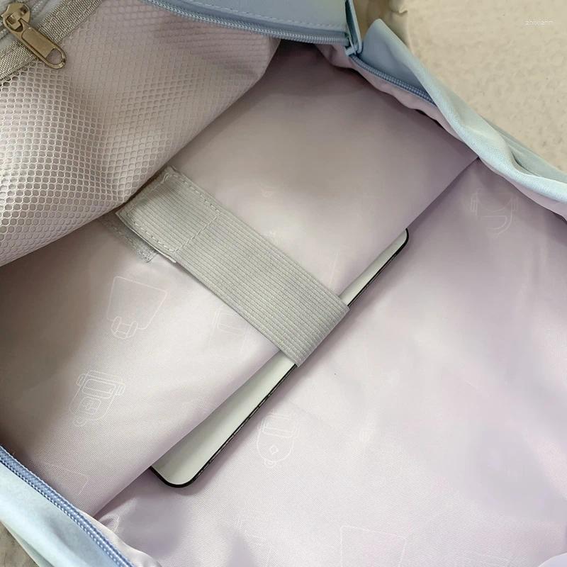 2025 NEW Backpack Bag Fashionable Youth High Quality Large Capacity Canvas With Hanging Accessories Cute Zero Wallet zhanyishengli